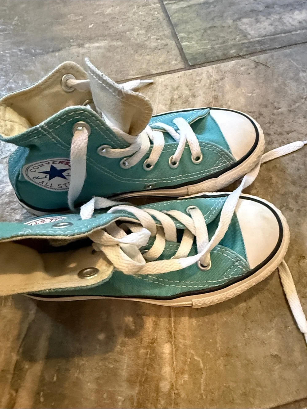 Converse Kids High Top Sneakers - Aqua